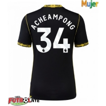 Camiseta Chelsea Josh Acheampong #34 Visitante Equipación para mujer 2026-27 manga corta